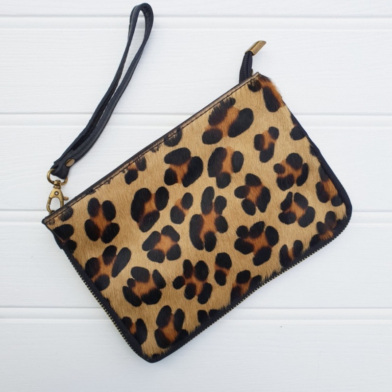 Leather Animal Bag - Leopard